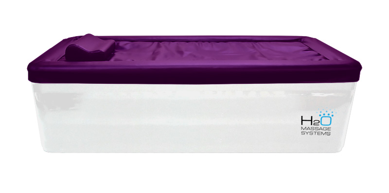 White Bed Purple Top